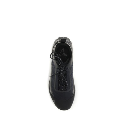 ROA Black Polyester Athletic Sneakers - Katharina Light
