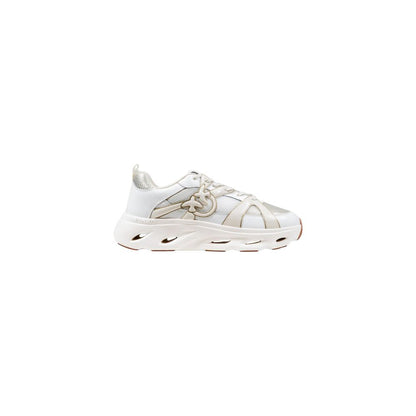 PINKO White Leather Athletic Sneakers - Modern Comfort & Style