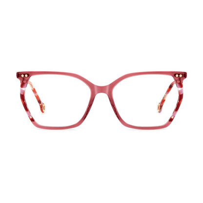 Carolina Herrera Women’s Optical Glasses – Rose Square Frame, 54mm