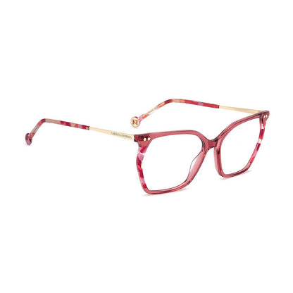 Carolina Herrera Women’s Optical Glasses – Rose Square Frame, 54mm