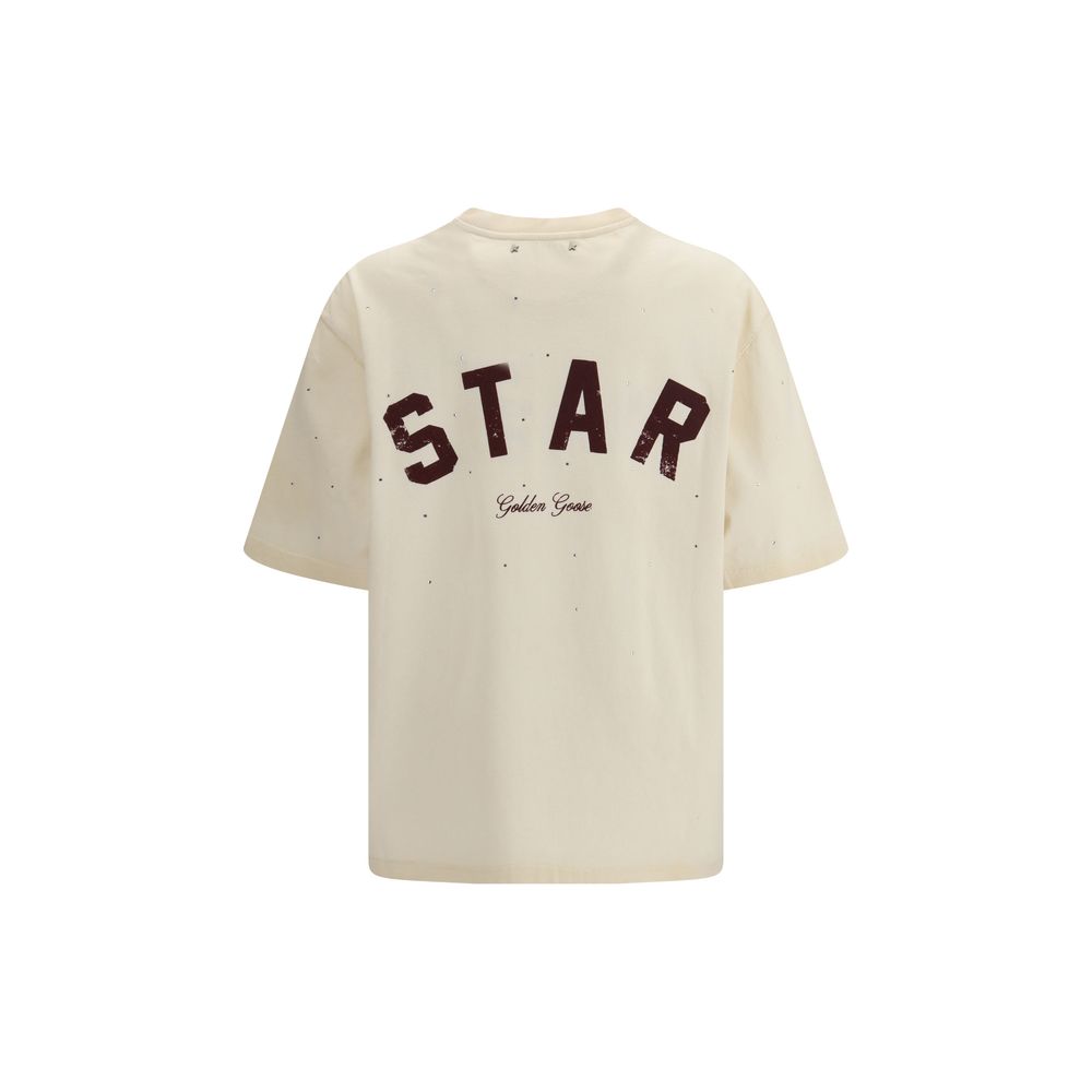 Golden Goose Star T-shirt - Beige Cotton Sportswear