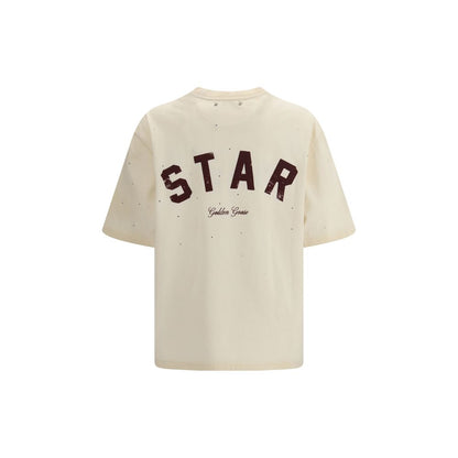 Golden Goose Star T-shirt - Beige Cotton Sportswear