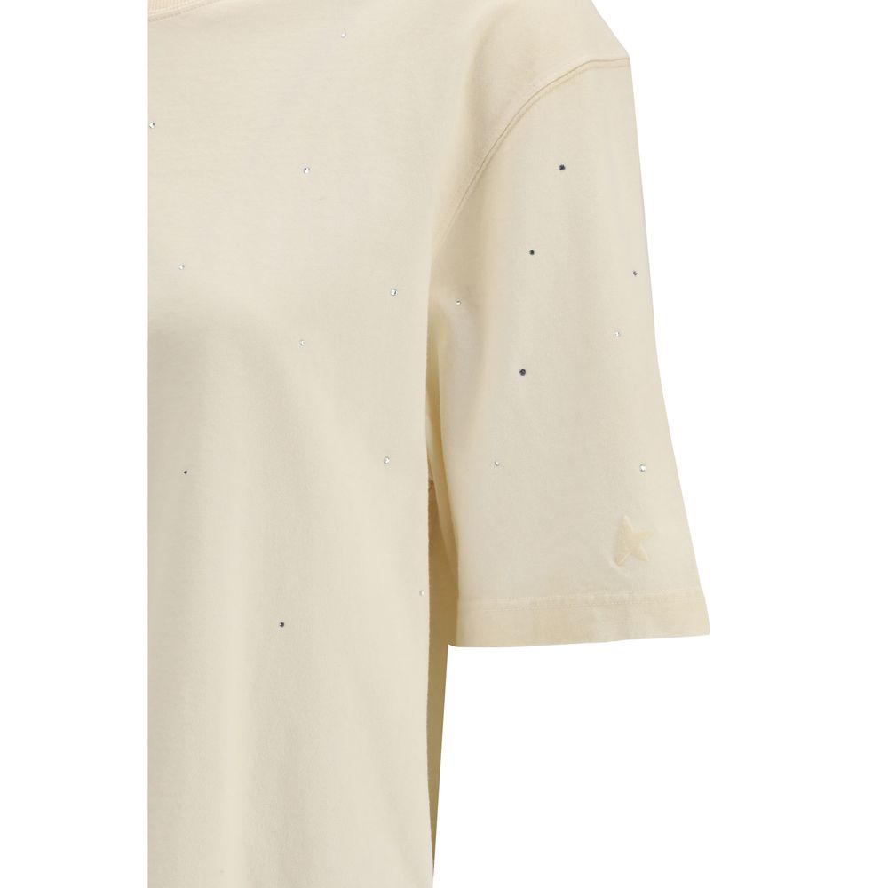 Golden Goose Star T-shirt - Beige Cotton Sportswear