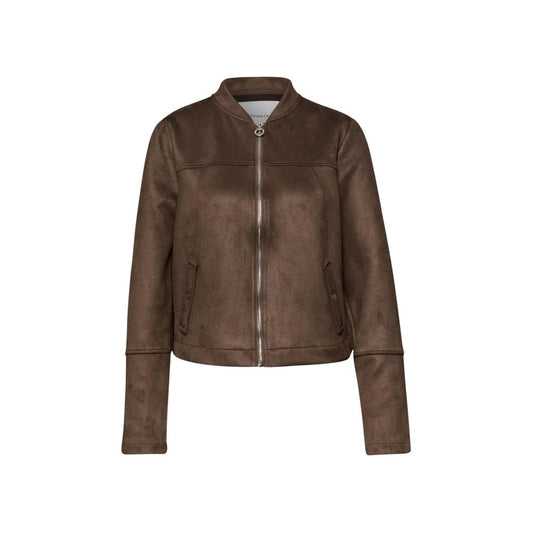 Street One Brown Polyester Bomber Jacket