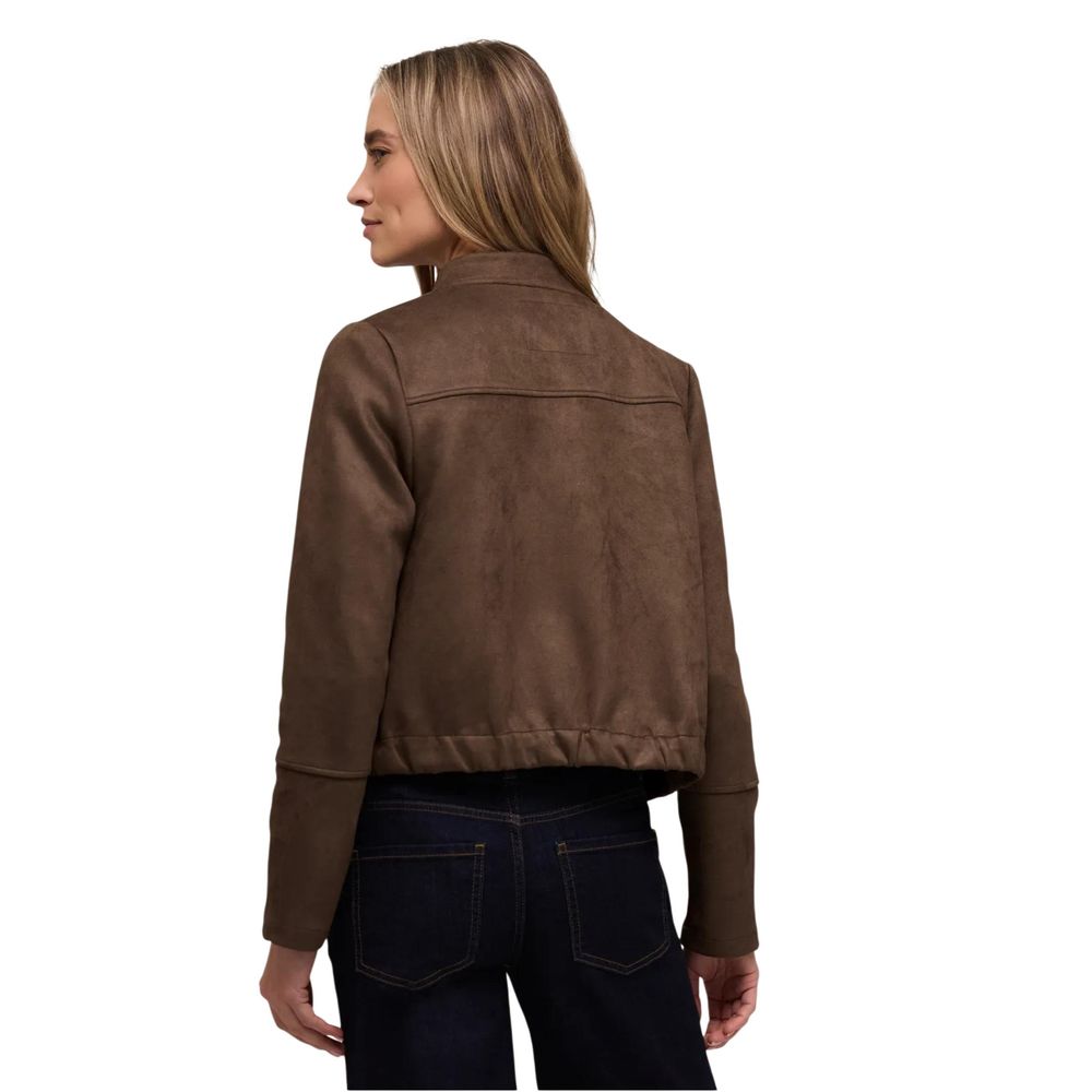 Street One Brown Polyester Bomber Jacket