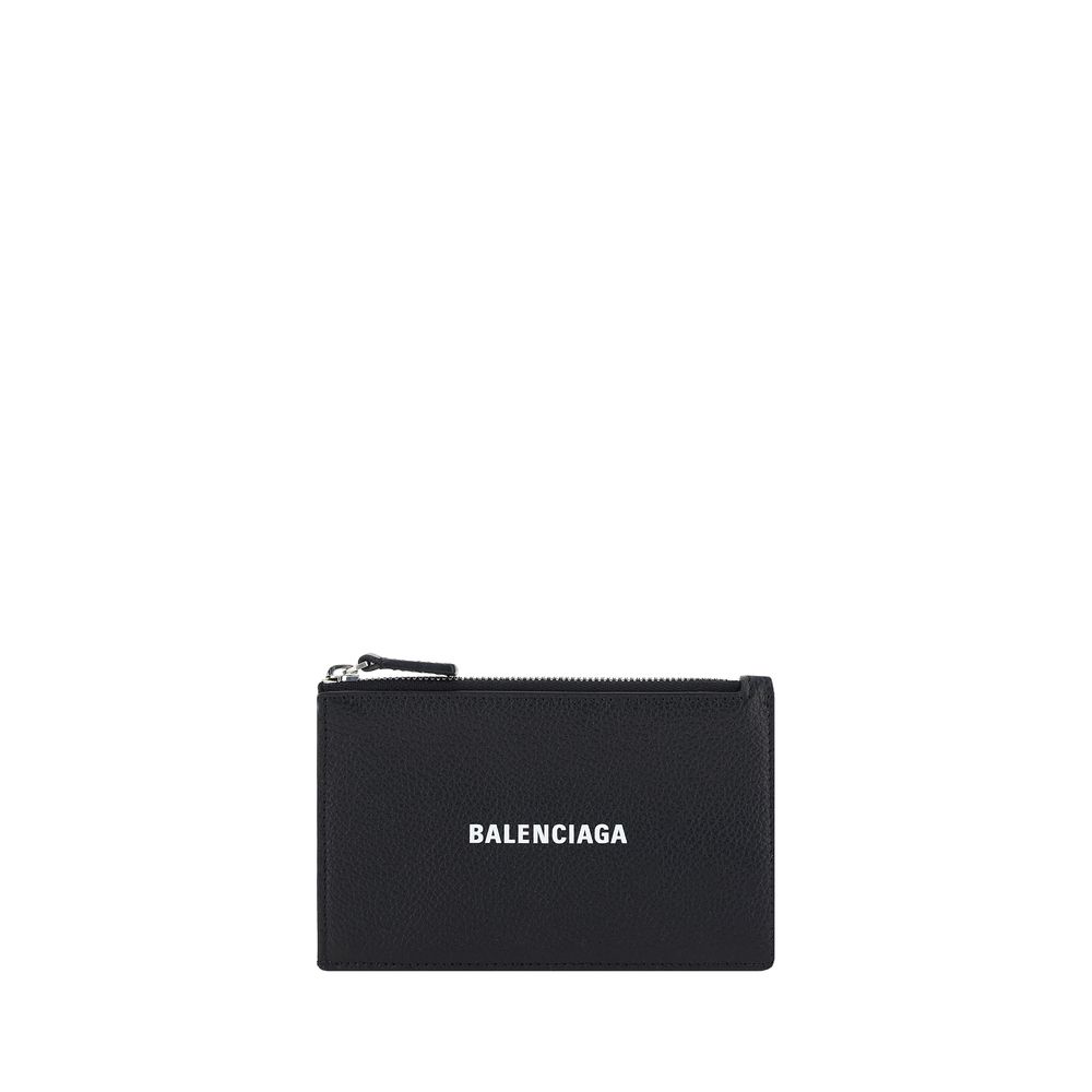Balenciaga Black Calf Leather Bos Taurus Wallet - Iconic Style Meets Practicality