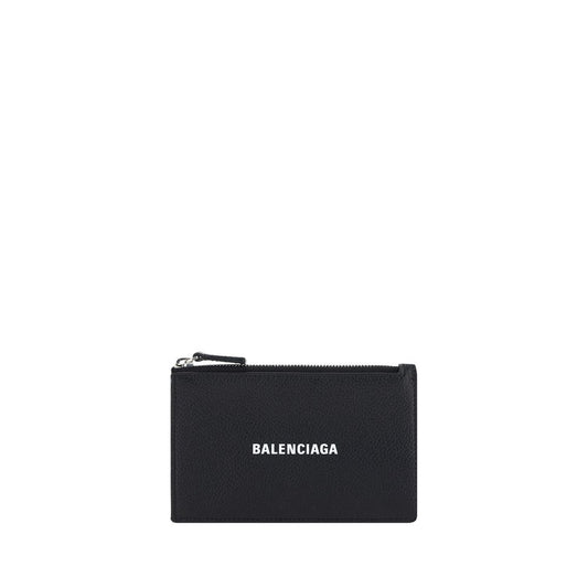 Balenciaga Black Calf Leather Bos Taurus Wallet - Iconic Style Meets Practicality
