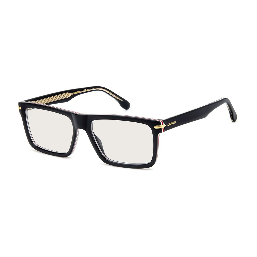 Carrera Black Acetate Glasses – Rectangle Frame for Men