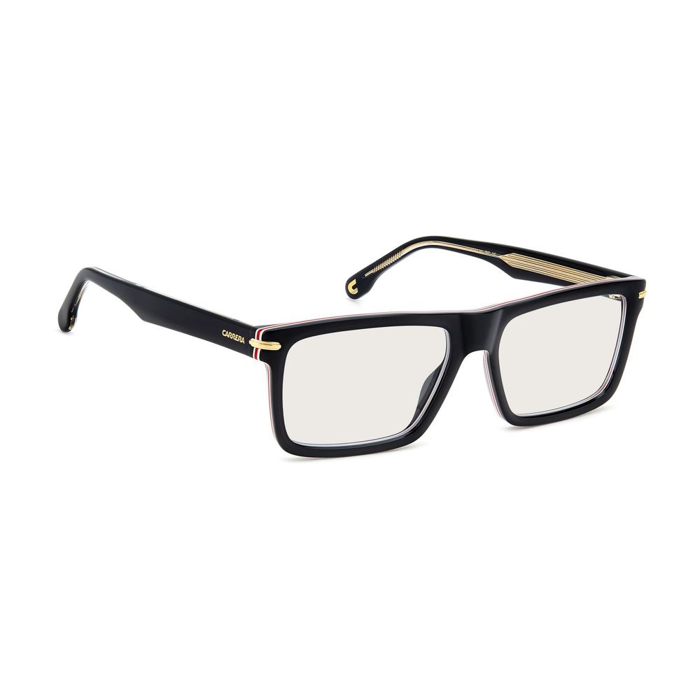 Carrera Black Acetate Glasses – Rectangle Frame for Men