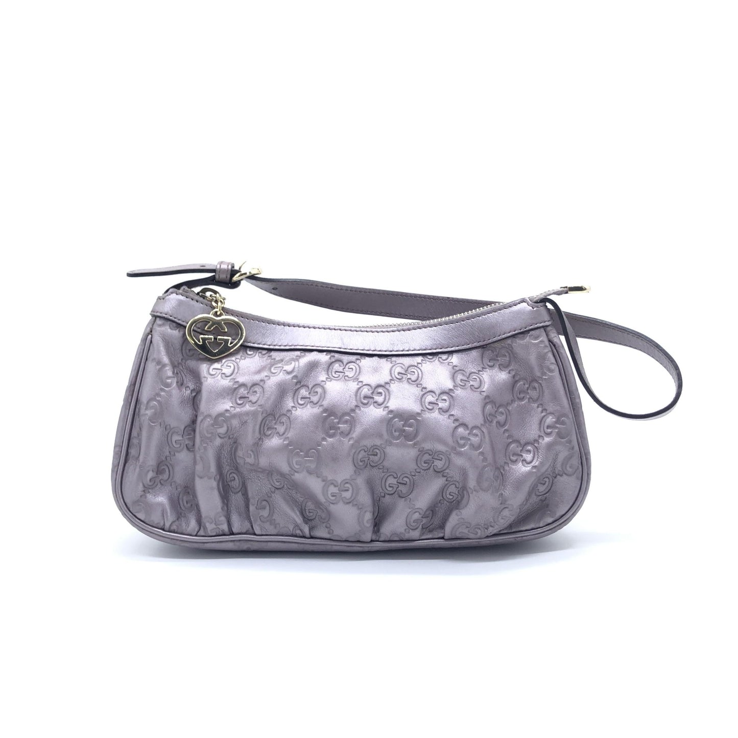 Gucci Preloved Metallic Guccissima Lovely Shoulder Bag in Lavender - Timeless Elegance and Style