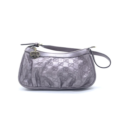 Gucci Preloved Metallic Guccissima Lovely Shoulder Bag in Lavender - Timeless Elegance and Style