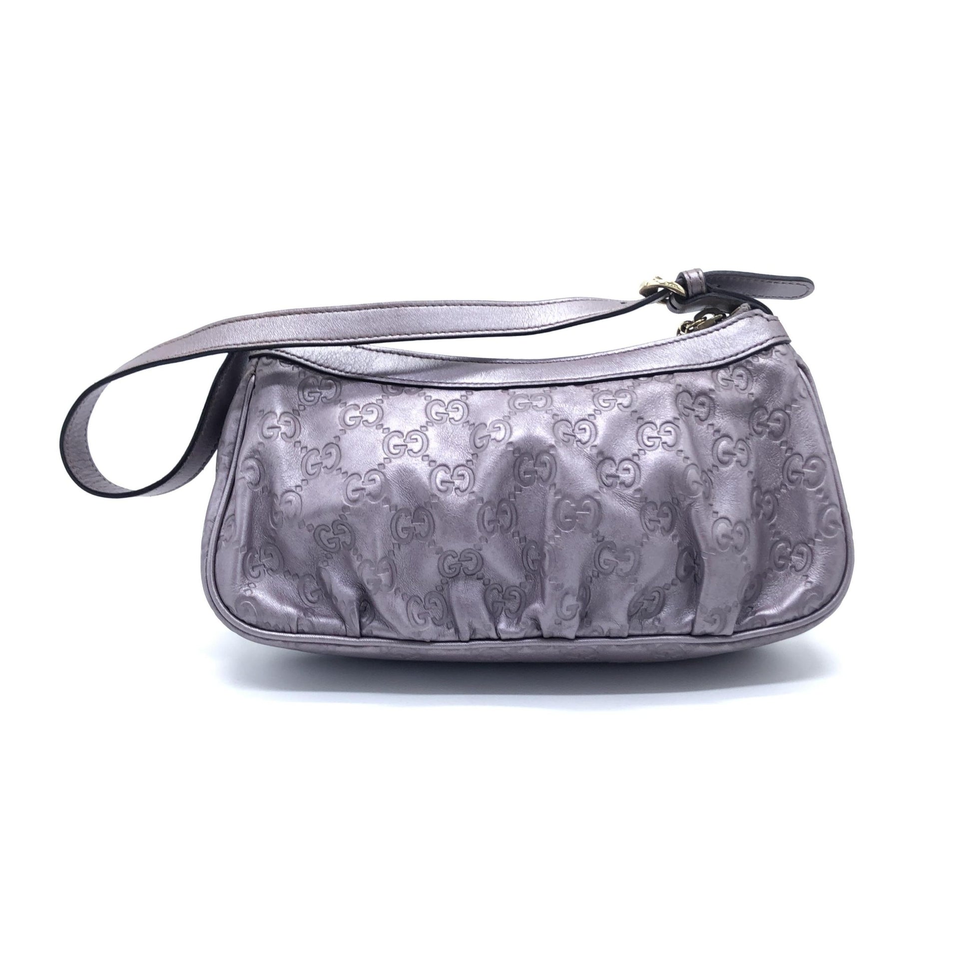 Gucci Preloved Metallic Guccissima Lovely Shoulder Bag in Lavender - Timeless Elegance and Style