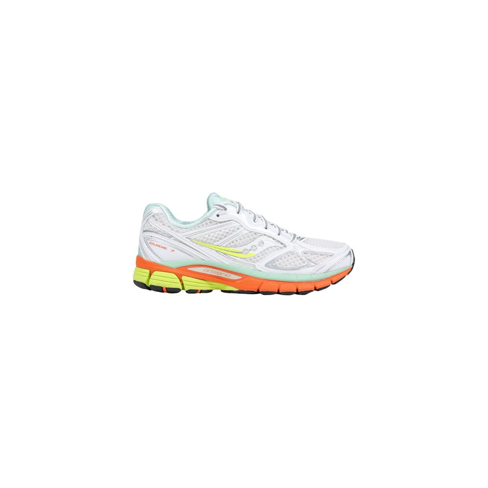 Saucony PROGRID GUIDE 7 Women's White Textile Athletic Sneakers
