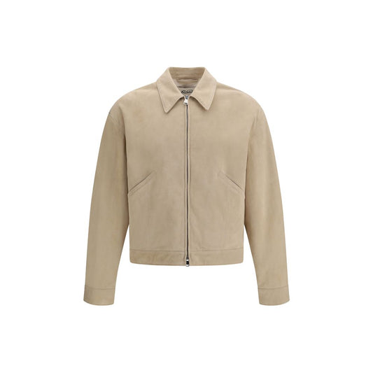 Valstar Beige Lamb Ovis Aries Aries Bomber Jacket