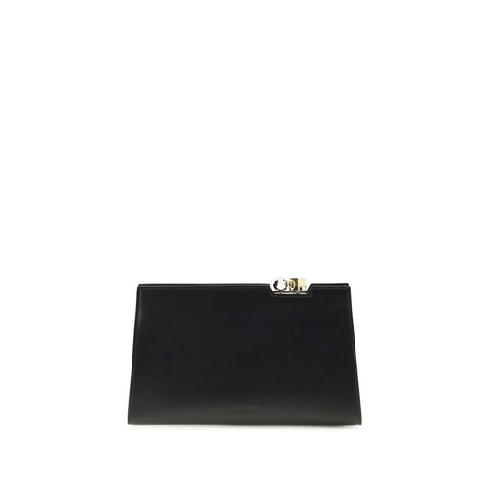 Jacquemus Black Calf Leather Le Salon Shoulder Bag