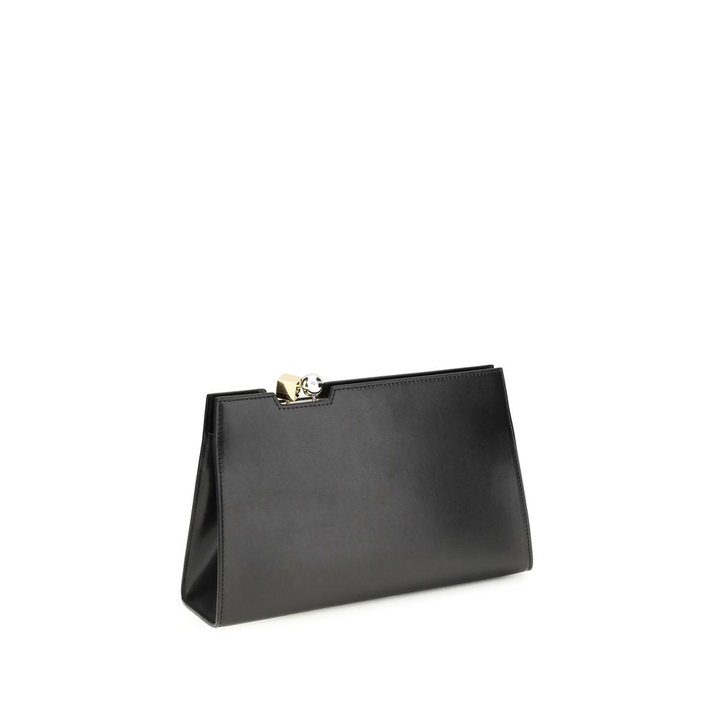 Jacquemus Black Calf Leather Le Salon Shoulder Bag