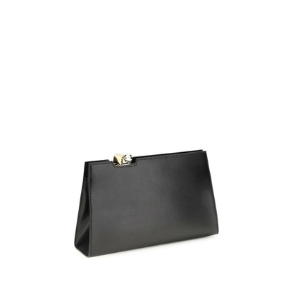 Jacquemus Black Calf Leather Le Salon Shoulder Bag