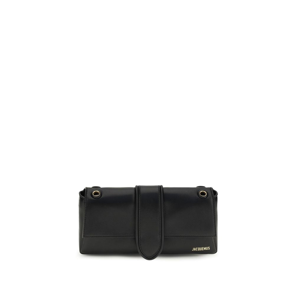 Jacquemus Black Calf Leather Shoulder Bag Le Bambino Chaine