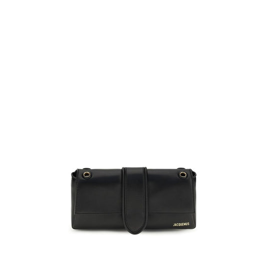 Jacquemus Black Calf Leather Shoulder Bag Le Bambino Chaine