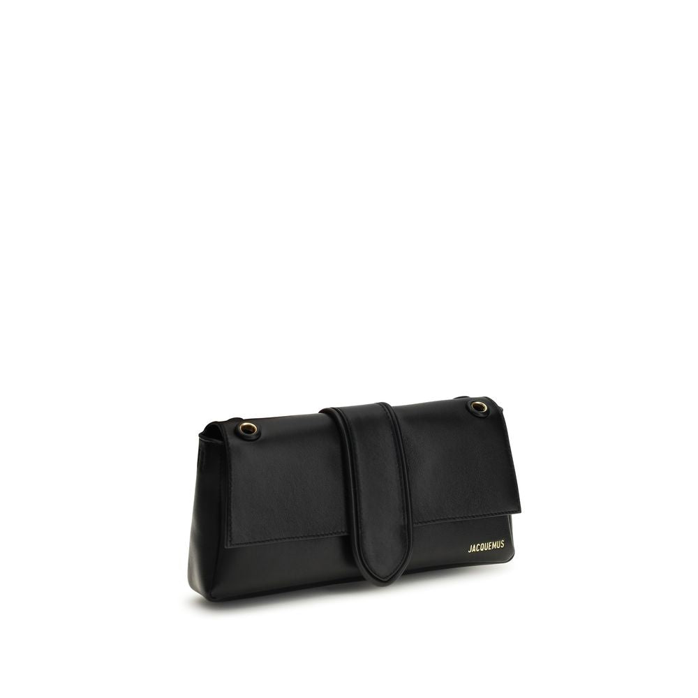 Jacquemus Black Calf Leather Shoulder Bag Le Bambino Chaine