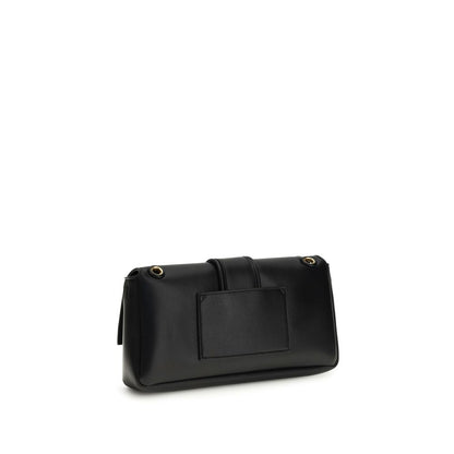 Jacquemus Black Calf Leather Shoulder Bag Le Bambino Chaine