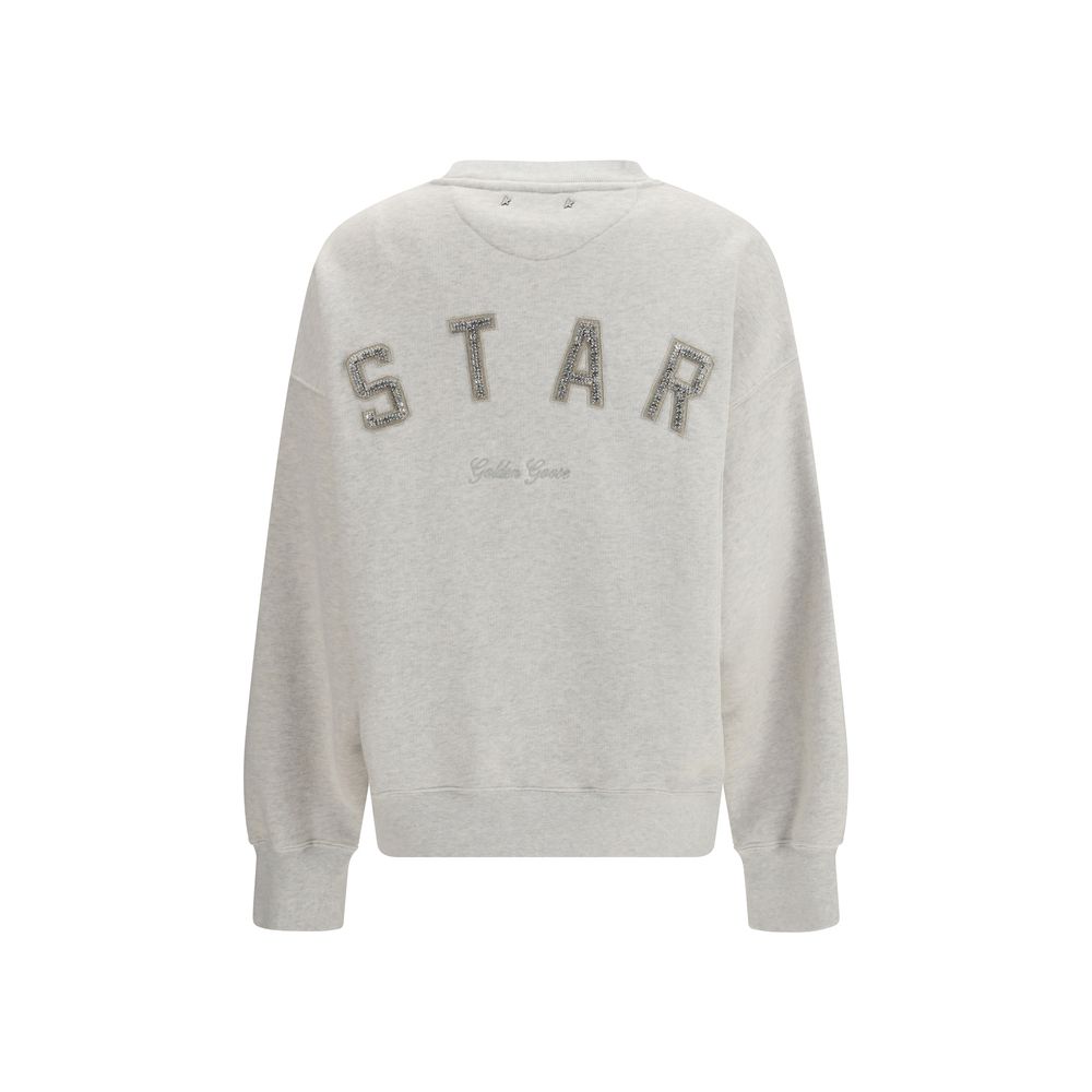 Golden Goose Gray Cotton Star Sweatshirt