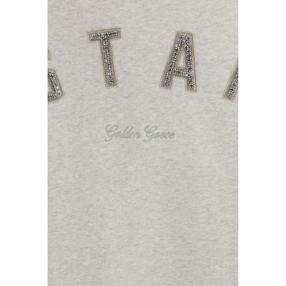 Golden Goose Gray Cotton Star Sweatshirt