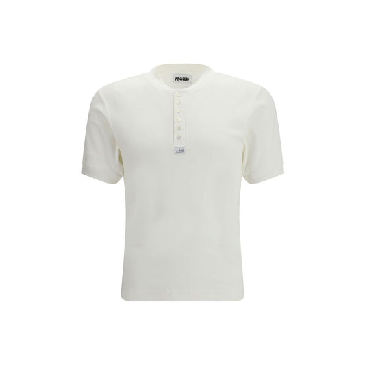 Magliano Nudo Small Serafino White Cotton T-Shirt