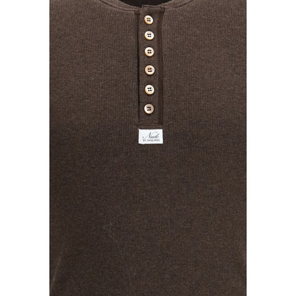 Magliano Brown Cotton Nudo Small Serafino T-Shirt