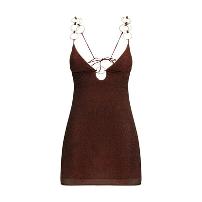 Lumière Ring Mini Dress by Oséree