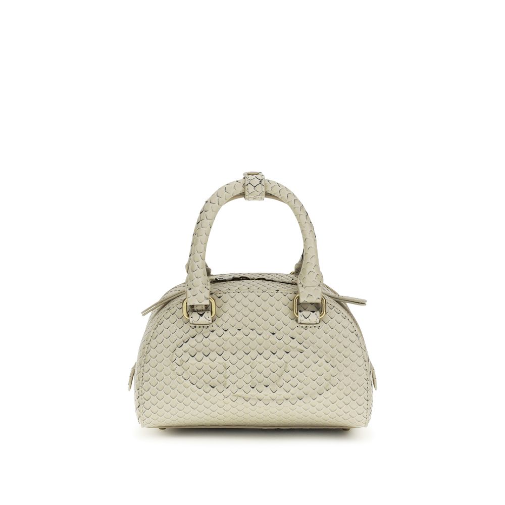 Diesel Beige Calf Leather Bos Taurus Handbag - 1DR Dome Handbag