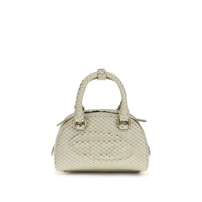 Diesel Beige Calf Leather Bos Taurus Handbag - 1DR Dome Handbag