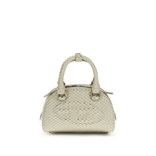Diesel Beige Calf Leather Bos Taurus Handbag - 1DR Dome Handbag