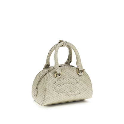 Diesel Beige Calf Leather Bos Taurus Handbag - 1DR Dome Handbag