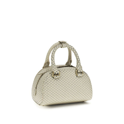 Diesel Beige Calf Leather Bos Taurus Handbag - 1DR Dome Handbag