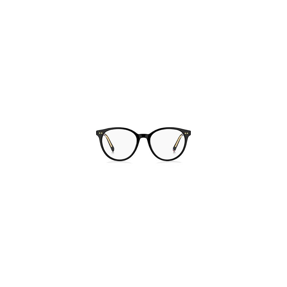 Tommy Hilfiger Women’s Optical Glasses – Black Panto Frame, 52mm
