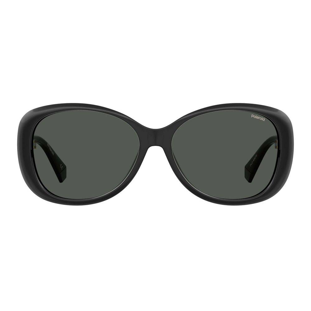 Polaroid Women’s Sunglasses – Black Butterfly Frame, Grey Polarized Lenses