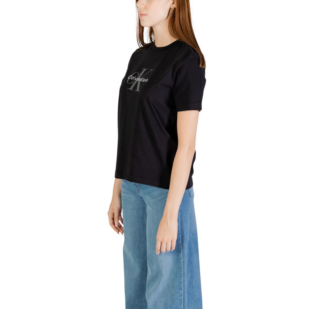 Calvin Klein Jeans HERO SS CLASSIC MONO Black Cotton T-Shirt