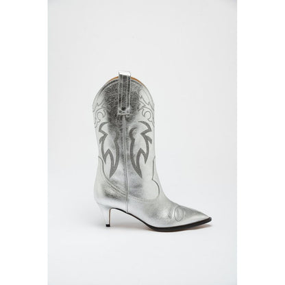 Moschino Multicolor Viscose High Heel Boots - EU 40 | US 7