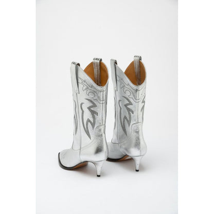 Moschino Multicolor Viscose High Heel Boots - EU 40 | US 7