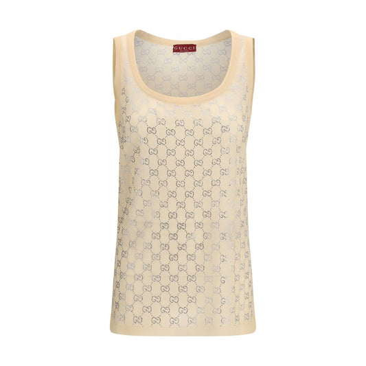Gucci GG Logo Silk Tank Top