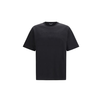 Dolce & Gabbana Black Cotton T-Shirt: Effortless Luxury for Everyday