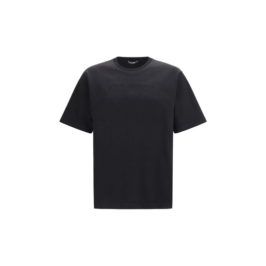 Dolce & Gabbana Black Cotton T-Shirt: Effortless Luxury for Everyday