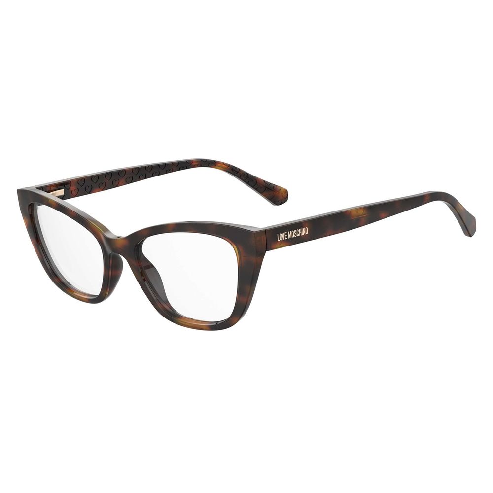 Love Moschino Women’s Optical Glasses – Brown Cat Eye Frame, 52mm