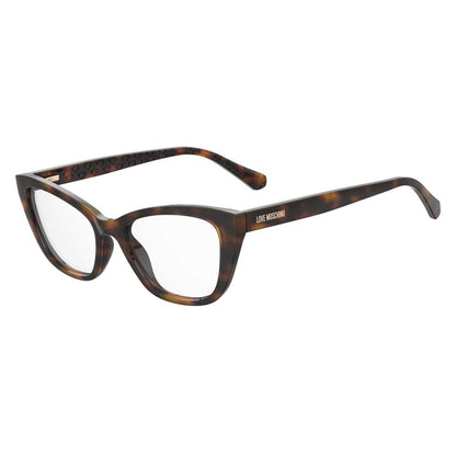 Love Moschino Women’s Optical Glasses – Brown Cat Eye Frame, 52mm
