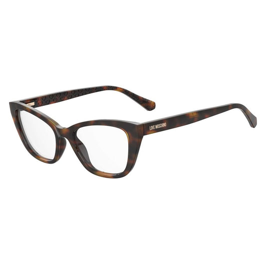 Love Moschino Women’s Optical Glasses – Brown Cat Eye Frame, 52mm