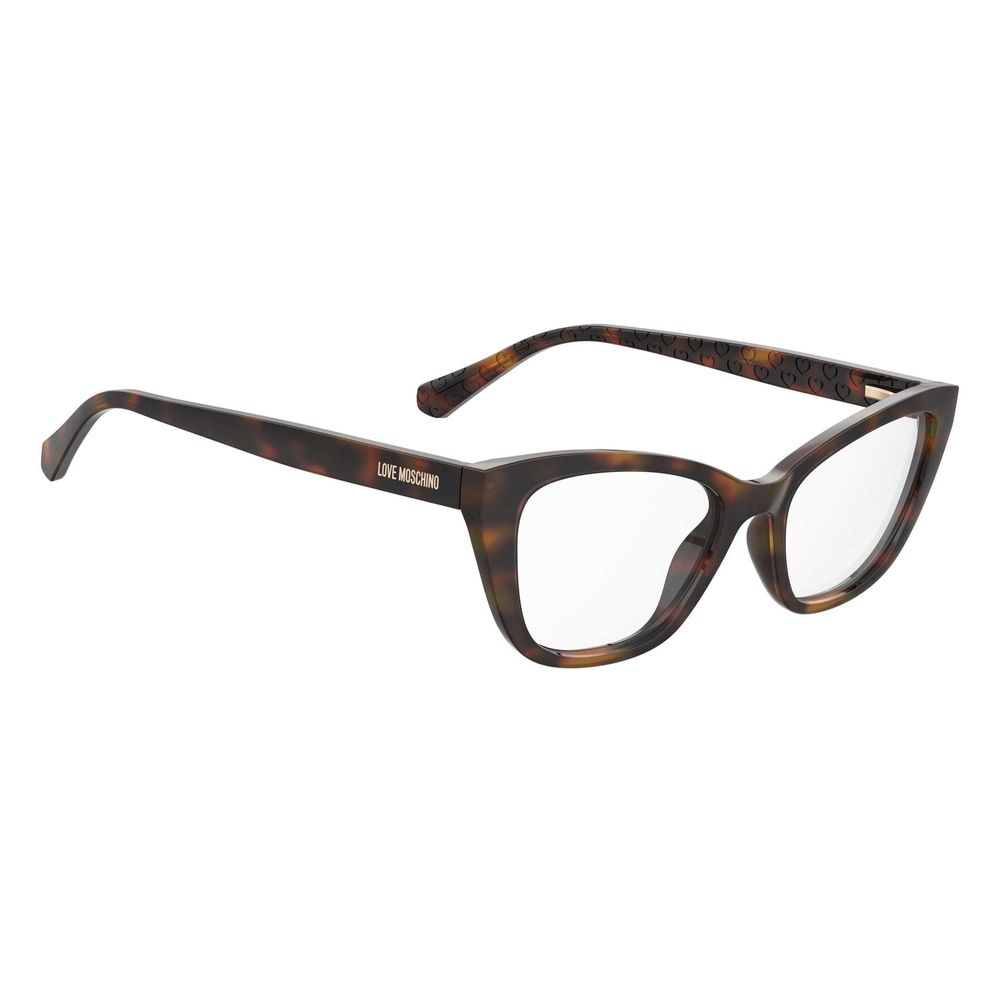 Love Moschino Women’s Optical Glasses – Brown Cat Eye Frame, 52mm