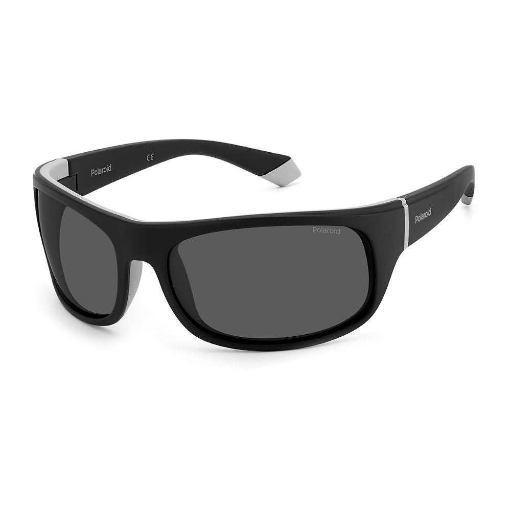 Polaroid Men's Sunglasses – Black Rubber Frame, Grey Polarized Lenses