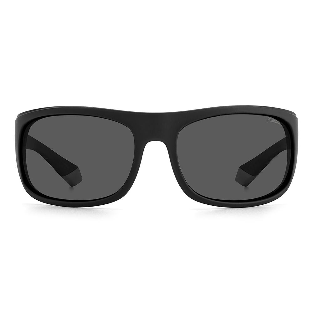 Polaroid Men's Sunglasses – Black Rubber Frame, Grey Polarized Lenses