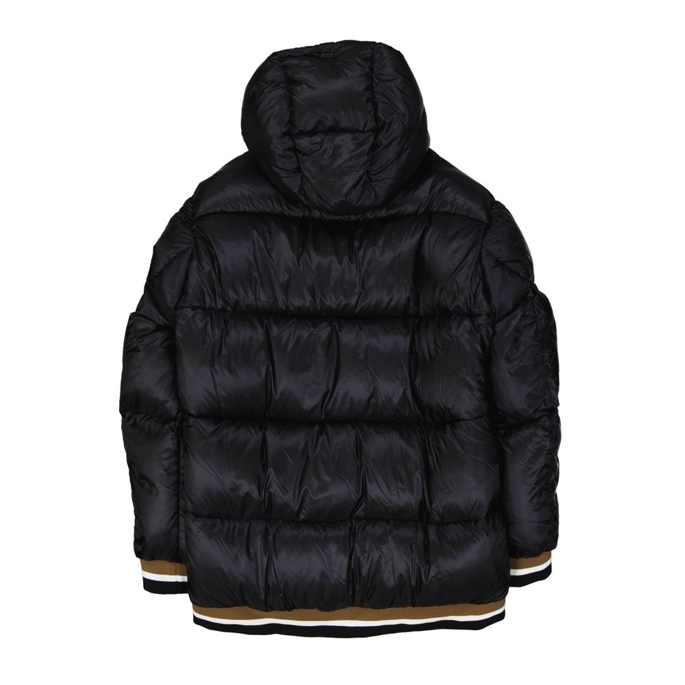 Herno Black Polyamide Bomber Jacket